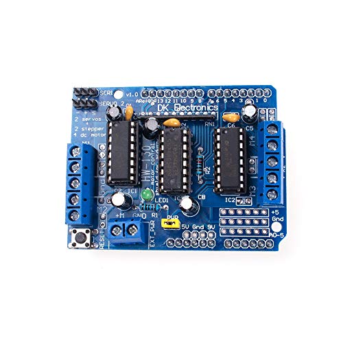 ANGEEK L293D Driver Shield Chasse-Moteur Pas Pas pour Arduino Duemilanove Mega UNO R3 AVR ATMEL