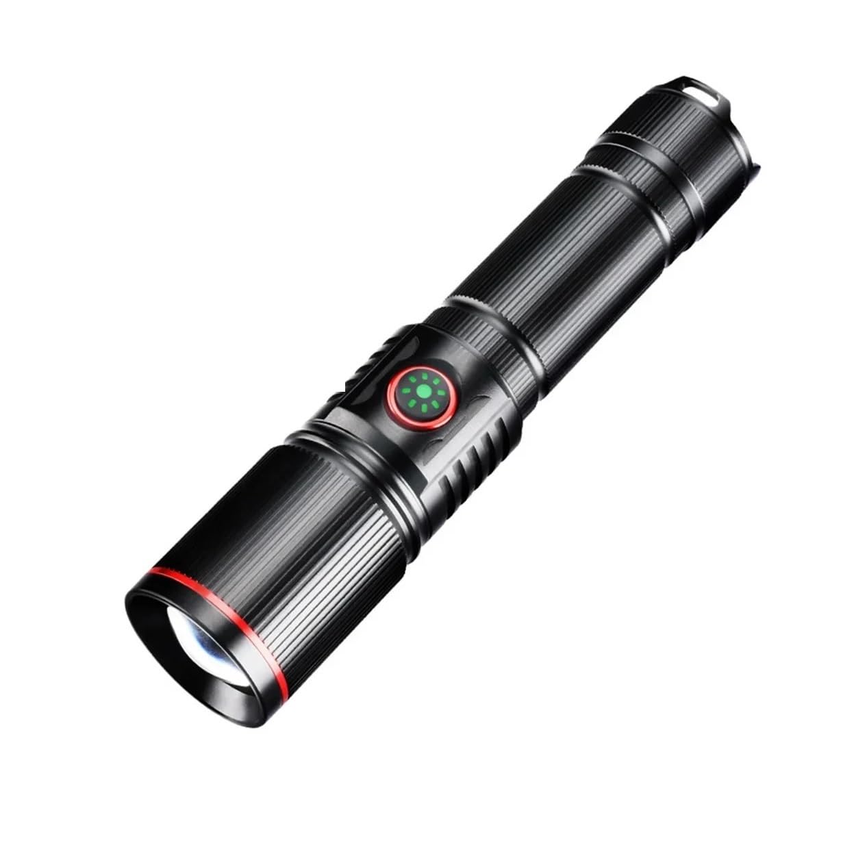 30W Zoom High LED Power latarka USB akumulatorowa latarka taktyczna lampa kempingowa Outdoor polowanie wędkarstwo oświetlenie spacerowe latarnia(No battery)