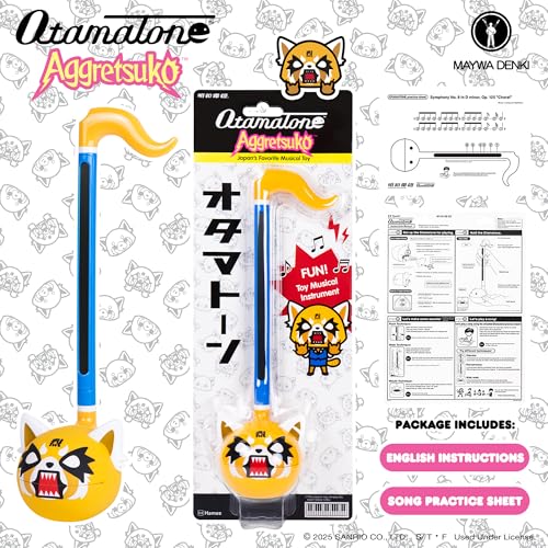 Image of Otamatone Special Edition Sanrio (Aggretsuko - Rage) - Fun Electronic Musical Toy Synthesizer Instrument by Maywa Denki (Official Licensed) [Includes Song Sheet and English Instructions]
