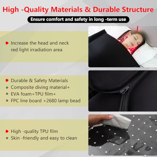 Image of 2025 New Large (L84''XW33''~55'') Red Light Blanket for Full Body with 2680 Pcs LED, Full Body Infrared Red Light Mat Devices, Adjustable Timer and Intensity Infrared Therapy Sleeping Bag