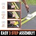 Franklin Sports Basketball Court Stencil - Easy to Use Basketball Marking Kit - No Paint Included