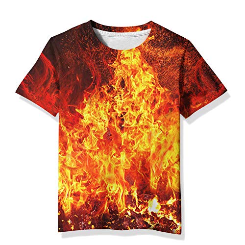 Image of Linnhoy Kids 3D Print Fashion Graphic T-Shirts for Boys Girls 6-16 Years