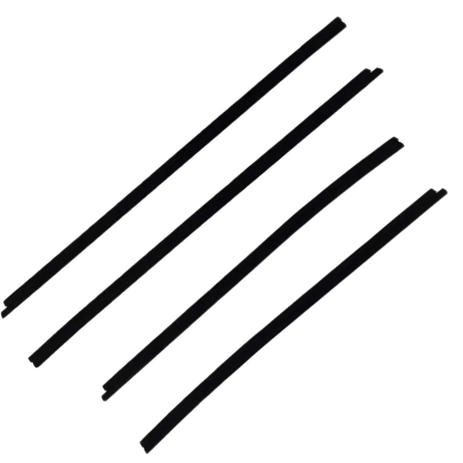 Trfbd One Color 4Pcs Car Window Weatherstrip Inner Black For Toyota For Corolla 2003-2007 Moulding Trim Rubber