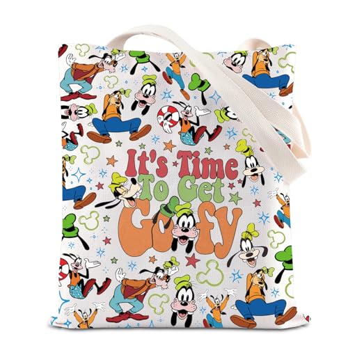 FOTAP Cartoons Dog Gift It's Time To Get G Makeup Bag Dog Fan Cosmetic Bag Merchandise Cartoon Movies Tote Bag Gift (Get Goo T)
