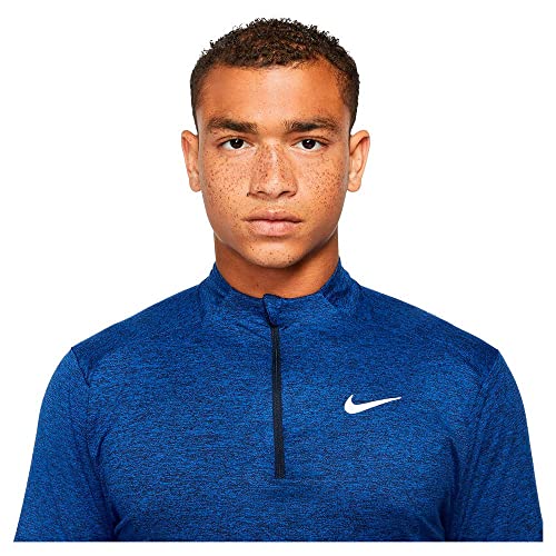 Nike Element Men's Dri-FIT 1/2-Zip Running Top (Obsidian/Game Royal, DD4756-451)3