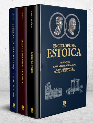 Biblioteca Estoica - Box com 3 Livros - Edição de Luxo Almofadada