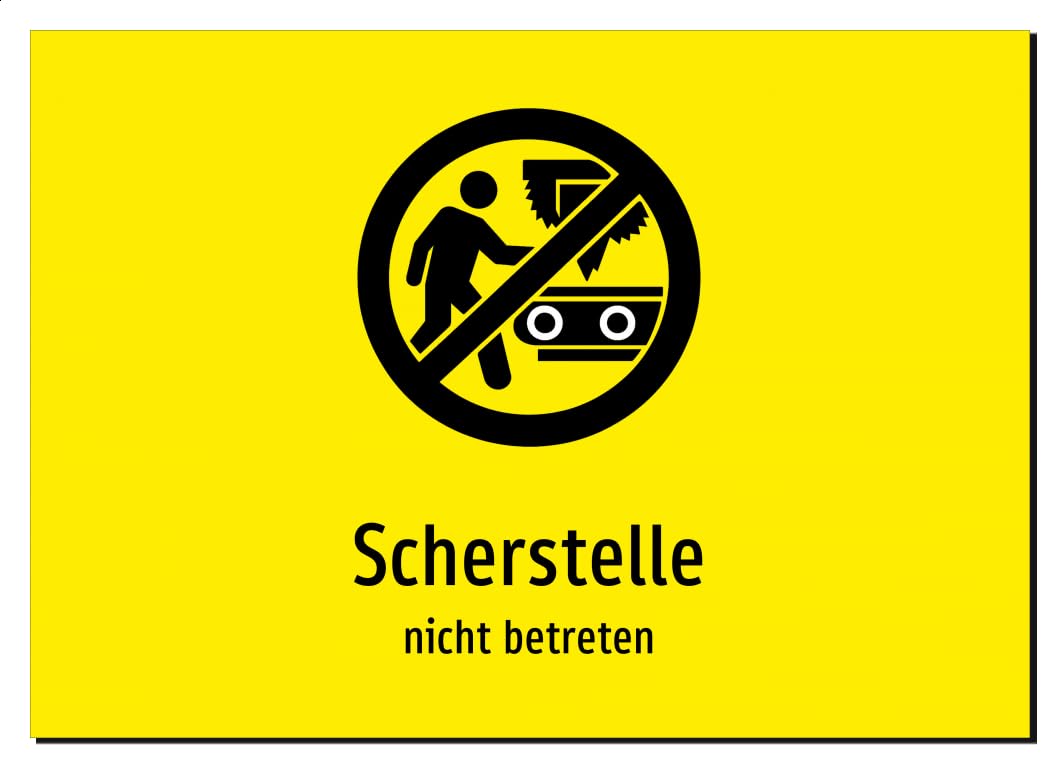 39925-DE-S-07 | Scherstelle - nicht betreten