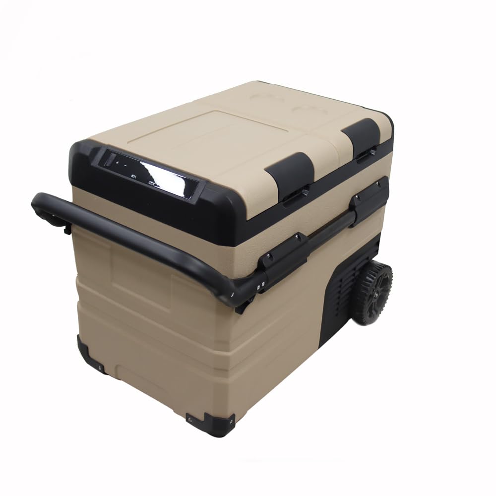 Intsupermai Small Refrigerator Car Household Dual Use Portable Fridge Freezer Portable Refrigerator 45l For Camping Car Truck Boat 12/24v Dc 100-240v Ac on Fridge.com - View 4