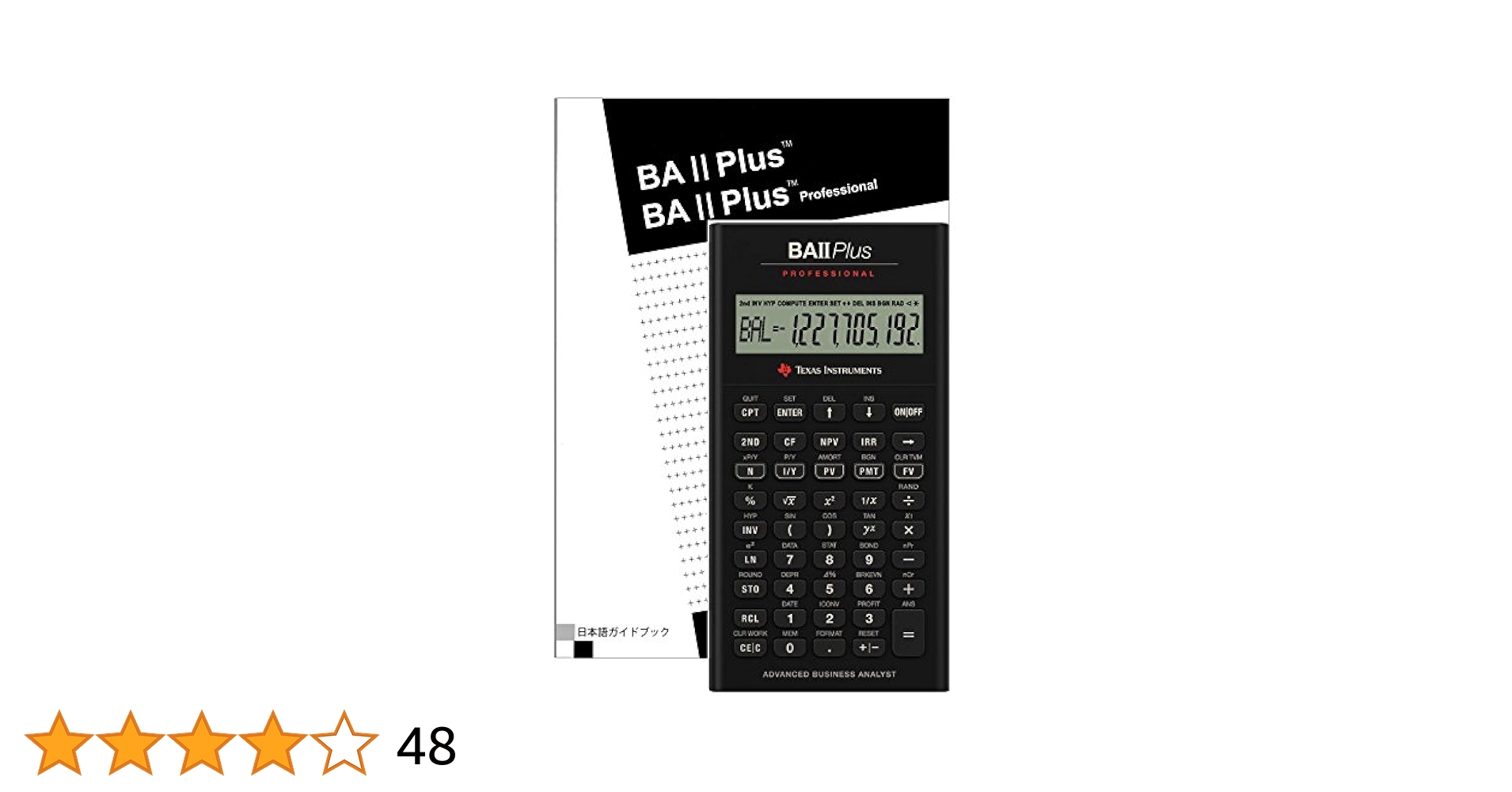 Amazon | 日本語ガイドブック(112p) 付 Texas Instruments BA II