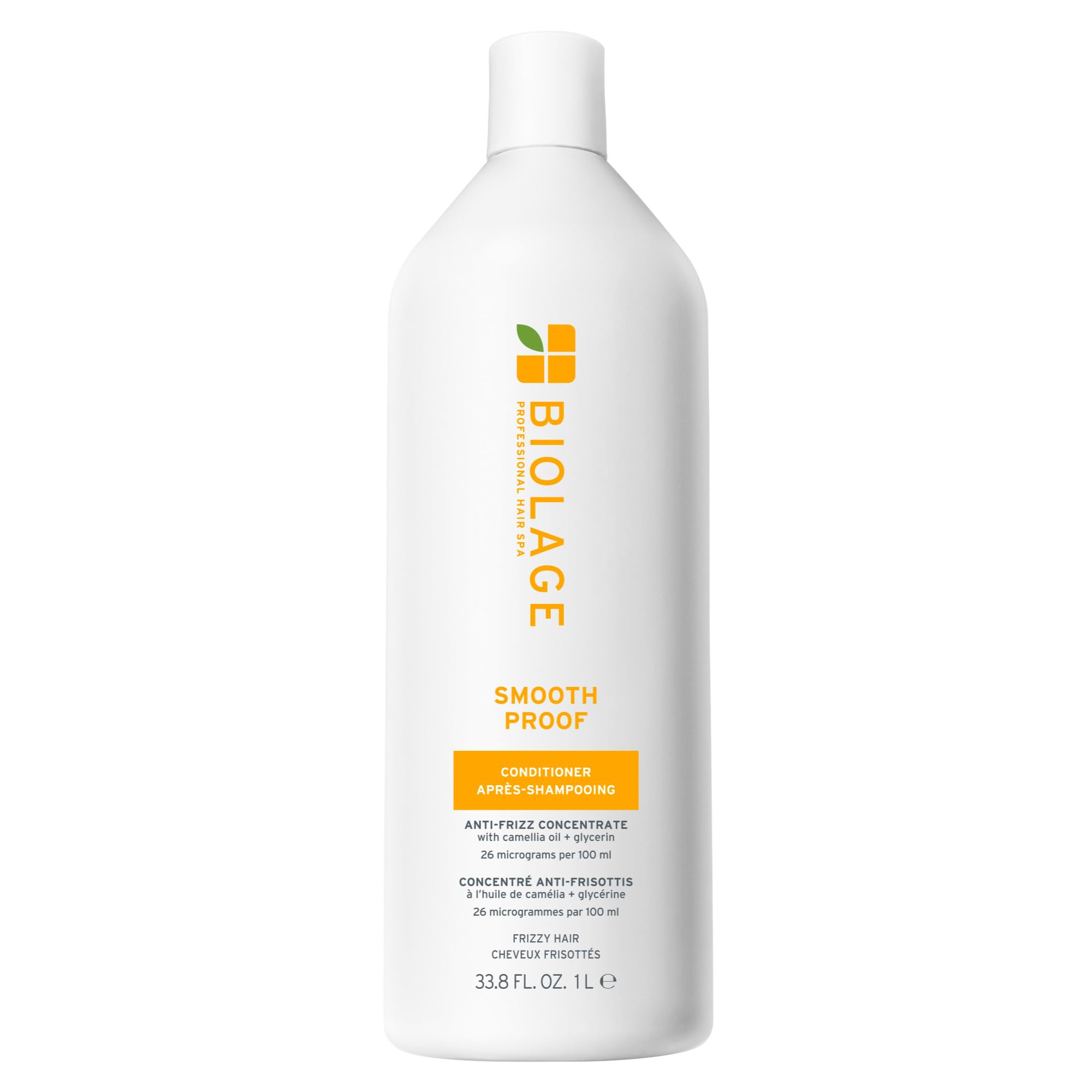 Biolage Smooth Proof Conditioner - Nourishes & Smooths Frizzy Hair, Detangles, Hydrates and Adds Shine, Infused with micro-dosed with Camellia Oil & Glycerin, Vegan & Paraben-Free