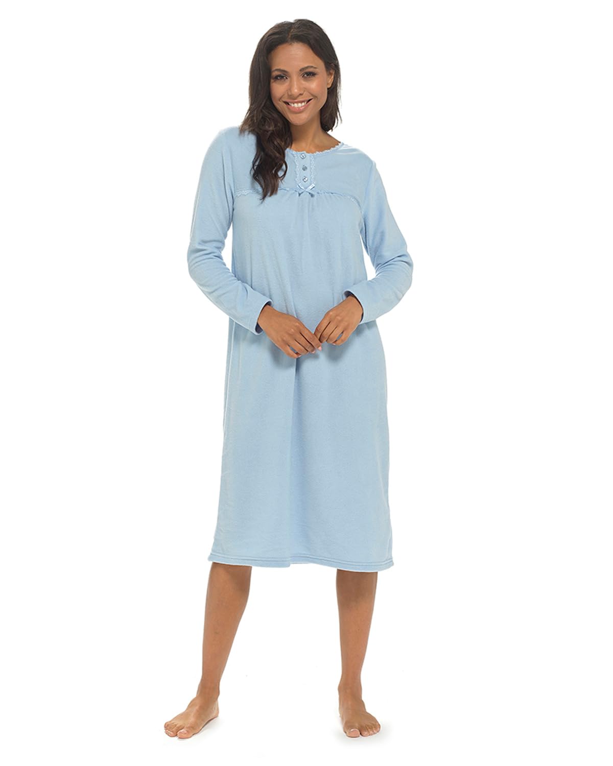 Undercover Women's Blue Polar Fleece Nightie Ln417 18-20