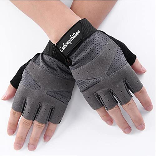 EJDTOP Meia Luvas Ciclismo Dedo para Homens/Mulheres Acolchoado Curto Luvas de Esportes Outdoor Cicl