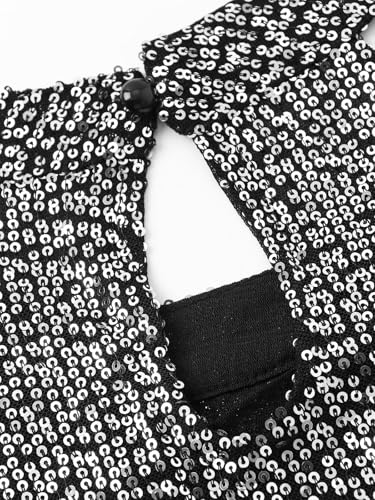 Sparkly Sequin Tops for Women Halter Tank Top Shiny Glitter Club Disco Outfit Sleeveless Dressy Shirt Blouse4