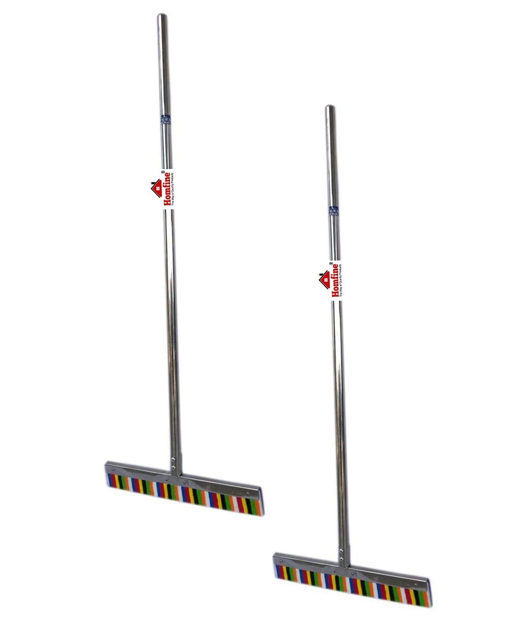 Homfine® Pack of 2 Sturdy Floor Wiper 202 Grade Pure Stainless Steel with Long Handle, Wide Quality Foam for Cleaning (2Pc, Rod: 42inch, Flap: 15inch) (B08DQG4Z9K) Amazon Price History, Amazon Price Tracker