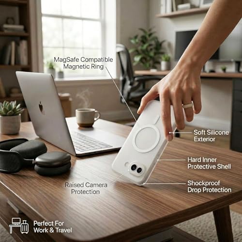Image of amazon basics Luxury Paper Thin Back Case Cover for Google Pixel 10A 5G | Matte Finish | Compatible with magsafe | (White, Google Pixel 10A 5G)