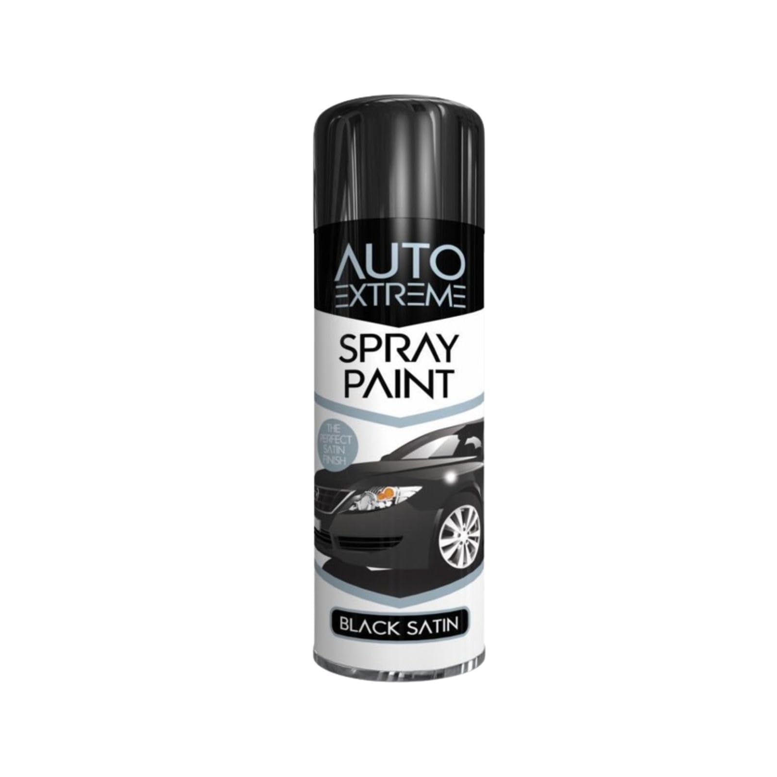 SDMAX All Purpose Black Satin Spray Paint, Satin Finish, Suitable for Wood, Metal, Plastic, and, Glass Surfaces, Quick Spraying, Interior and Exterior Usage, 250ML (1 Pcs)
