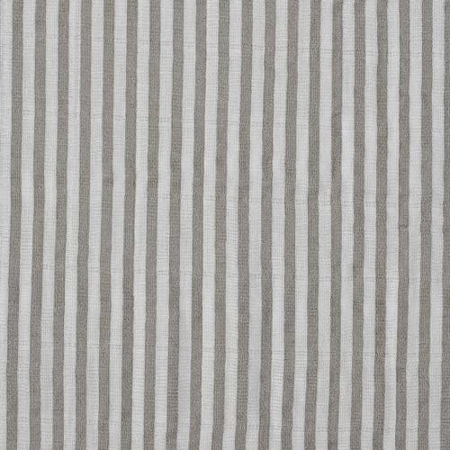 Image of Little Unicorn Premium Crib Sheet | Breathable & Super-Soft Muslin Fabric (Grey Stripe)