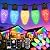 iBaycon Smart C9 Christmas Lights, 100 LED 65FT Bluetooth Outdoor Light String, APP Remote Controlled, Music Sync Color Changing RGB Connectable Christmas Lights for Tree House Eaves Roof Decorations