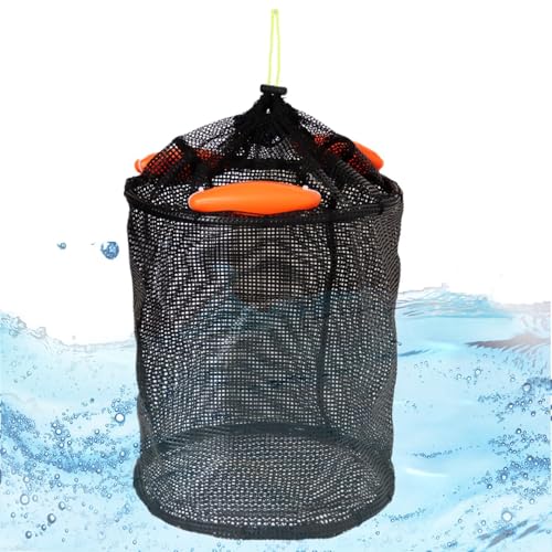 Cage à poisson pliable pour sorties de pêche en kayak sur lac et étang