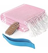Genovega Turkish Beach Pool Towels Sand Free Packable Foldable XLarge Absorbent Quick Dry Summer ...