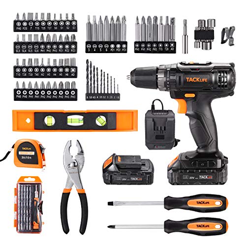 TACKLIFE Tool Set, 108 Pcs, Tool Kit for home, Professional Hand Tools Drill Set with Precision Screwdriver, Storage Case, Household Hand Tool Kit for Home Repair -PCD05T