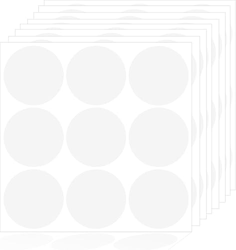 Miniatura 2 de Calcomanías de sello transparentes redondas de 2 pulgadas, sello de oblea de correo transparente para paquete (1 bolsa, 288 unidades)