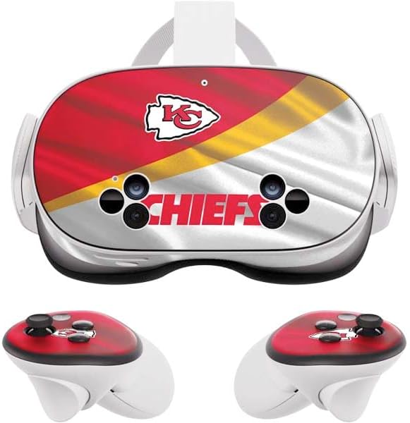 Skinit Decal Gaming Skin Compatible with Meta Quest 3S - Officially Licensed NFL Kansas City Chiefs Design