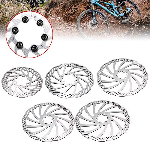 heiyun 120mm 140mm 160mm 180mm 203mm CNC Bicycle Parts Road MTB Rotors Stainless Steel Bike Brake Rotor Bicycle Brakes Bike Disc Brake Brake Discs(120mm)
