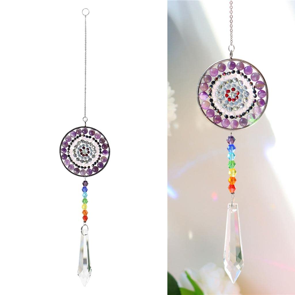 BNF® Crystals Rainbow Maker Prism Suncatcher Outdoor Indoor Hanging Wind Chime A|Home & Garden | Yard, Garden & Outdoor Living |Wind Chimes|1 Piece Crystal Suncatcher Wind Chime.-picture-32