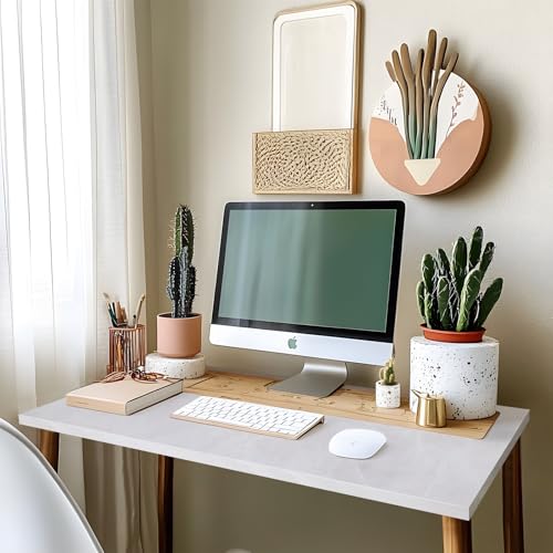 Image of Kaboon Universal Table Top 30 x 20 inches Pack of 2, Reversible Melamine Countertop Only, Home or Commercial Indoor Use, White Rock