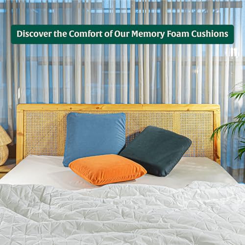 Image of The White Willow Moulded PU Foam Square Cushion Insert Pillow Filler 18 Inch X 18 Inch for Sofas & Bed