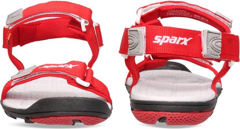 Image of SPARX mens Sparx Men Red Grey Stylish Floaters Sandal