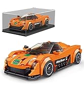 Mould King Speed Champion Racing Car Building Sets with Acrylic Display Case, McLaren P1 Super Ca...