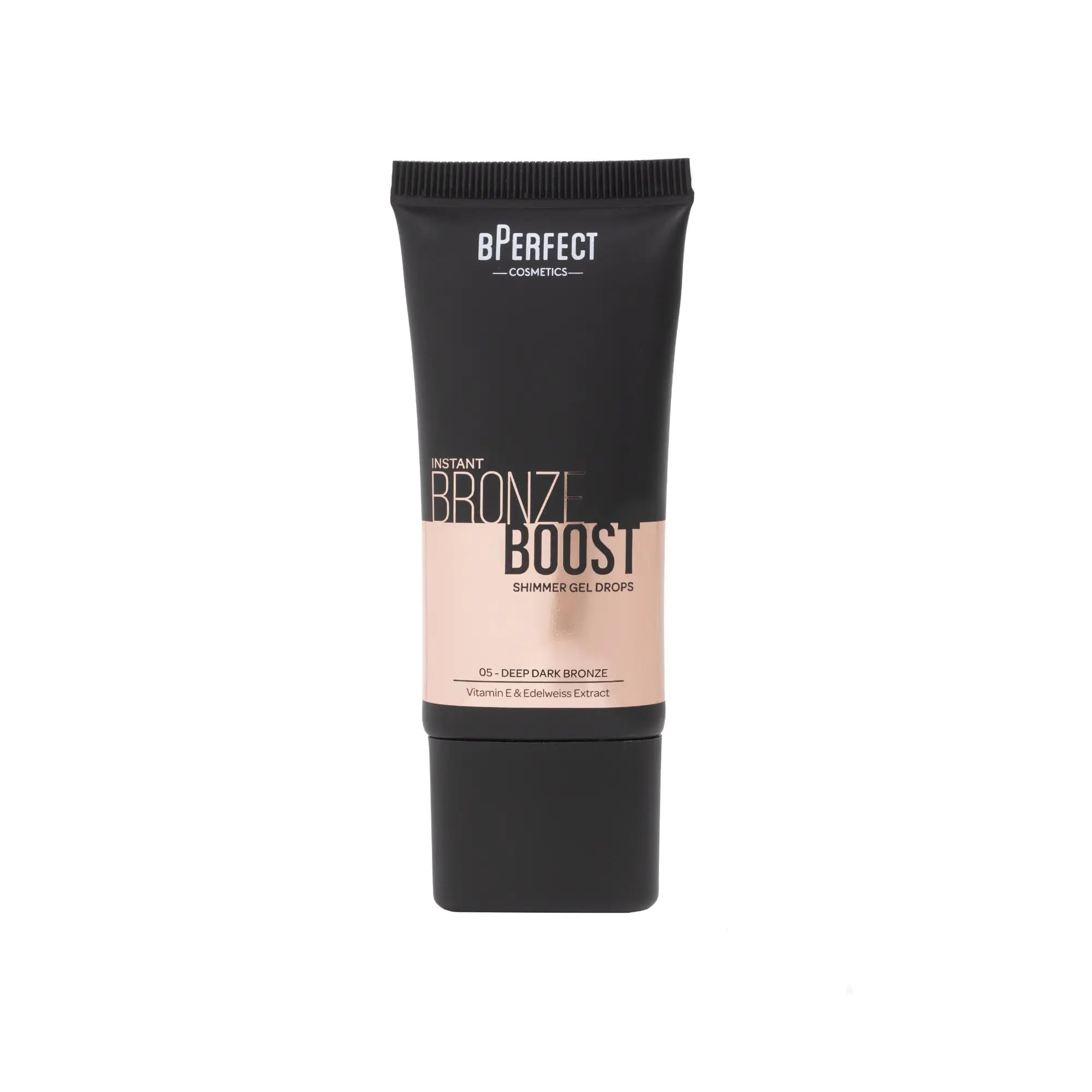 BPerfect Instant Bronze Boost Gel Drops, Hydrating Glow Serum, 5 Shades, 30ml (Deep Dark Bronze), 05, Deep Dark Bronze