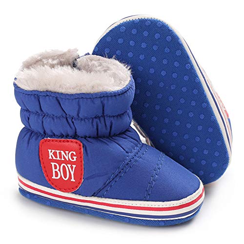 KIDSUN Newborn Infant Baby Girl Boy Snow Boots Soft Shoes Ankle Boot Non Slip High Top Winter Warm Knitting Shoes
