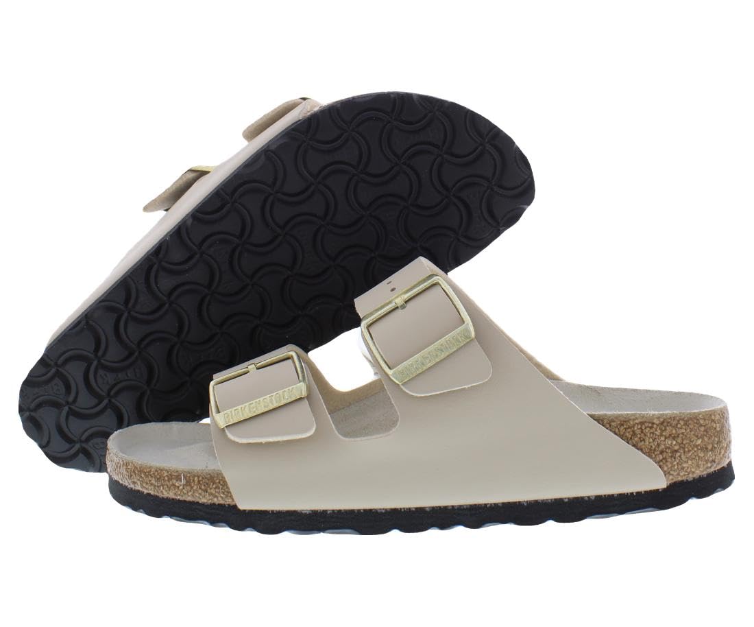 Birkenstock Unisex Adult Arizona Soft Footbed Sandals 10 Narrow Women/8 Narrow Men Triples Sandcastle/Monet Sand-beige