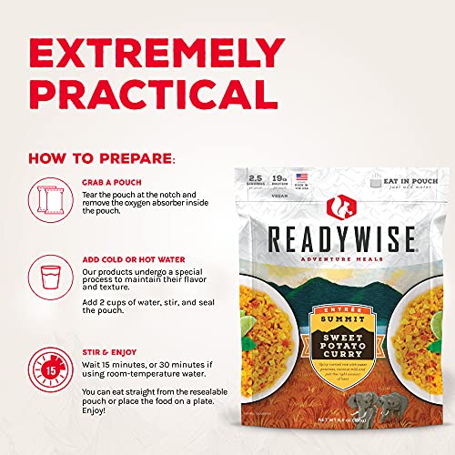 Readywise Outdoor Sweet Potato Curry, Freeze-Dried Backpacking And Camping Meals, Tasty Meals And Snacks For Hiking, Backpacking, Or Emergency Preparedness, Pack Of 1 #TOP2