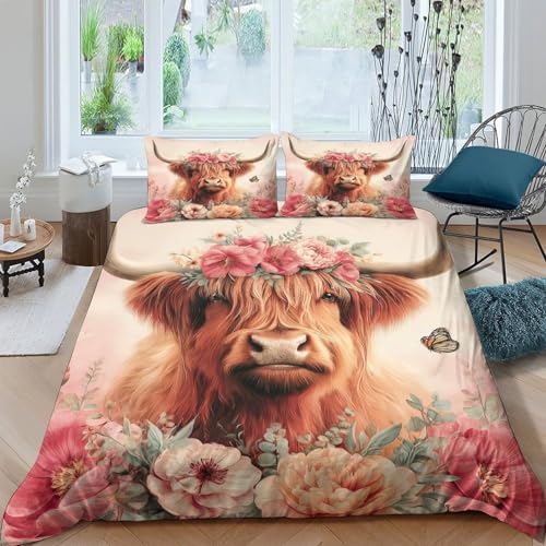 Housse de couette 135x200 imprimé 3D hypoallergénique - 4