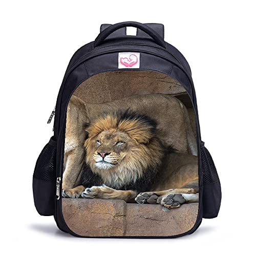 Sac à dos de loisirs Lion imprimé 3D pour la rentrée au collège