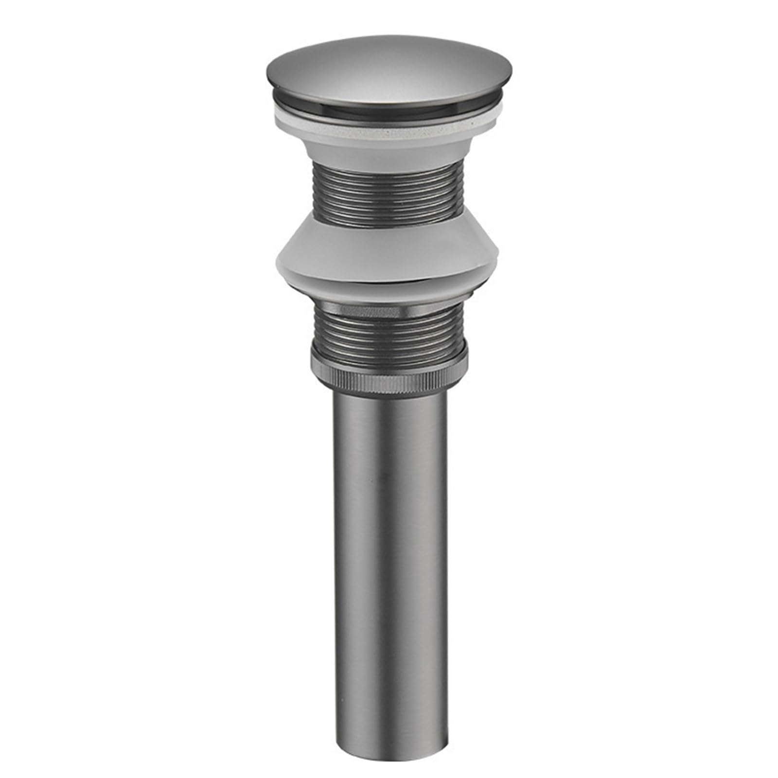 Piletta Lavabo Bagno Click Clack Piletta Di Scarico Per Lavabo Scarico Lavabo Bagno Universale Piletta Lavandino Bagno Tutto In Rame,grigio Canna Di Fucile,Non Poroso