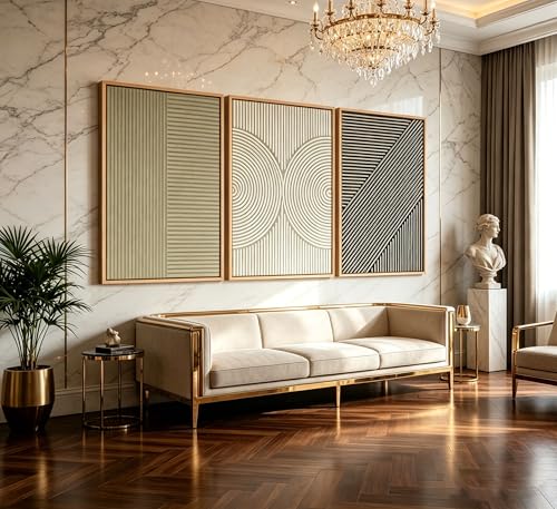 Framed 3D Texture Wall Art Set