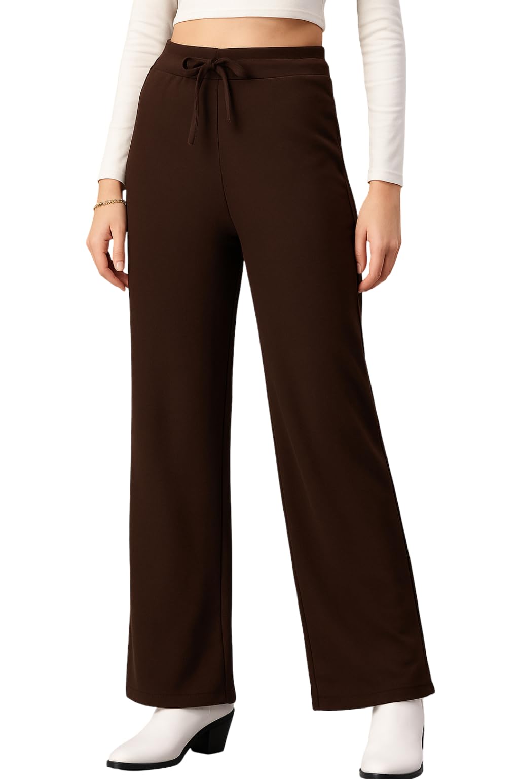 Woman's Regular Loose Fit Track Pants | Women's Wide Leg Track Pants High Waist Drawstring Sweatpants | Women Lower/Pyjama | Lounge Pants