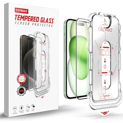 Image of Tempered Glass for iPhone 15 / iPhone 16 Screen Protector [Military Grade Shatterproof & Longest Durable] Screen Protector iPhone 15 / iPhone 16 Tempered Glass Full Coverage