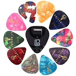 Guitar Lab – Support pour Médiators Guitare – 10 Médiators GRATUITS, Porte Médiators à Ressort, En Celluloïd pour… - Les Beatles, Paul McCartney, John Lennon, RIngo Starr, George Harrison Guitar Lab - Support pour Médiators Guitare - 10 Médiators GRATUITS, Porte Médiators à Ressort, En Celluloïd pour… – Image 2
