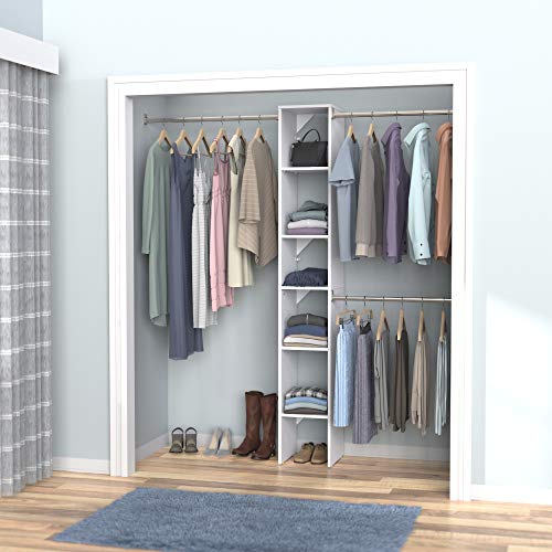 Image of ClosetMaid 4867 SuiteSymphony 12-Inch Starter Tower Kit, Pure White