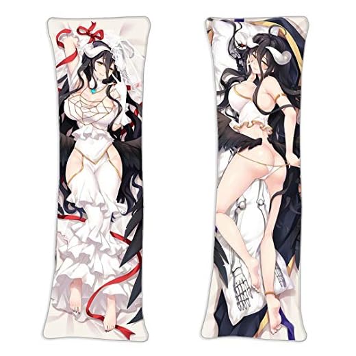 Albedo Overlord Anime Body Pillowcase 150cmx50cm(60inx20in) 2 Way Tricot Japanese Manga Throw Pillow Cover Home Decor