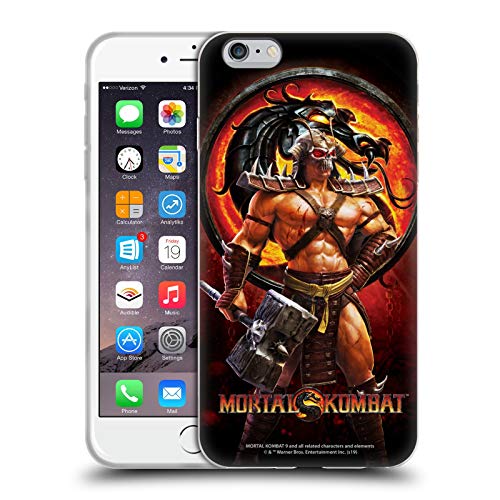 Head Case Designs Officially Licensed Mortal Kombat 9 Shao Kahn Character Art Soft Gel Case Compatible with Apple iPhone 6 Plus/iPhone 6s Plus