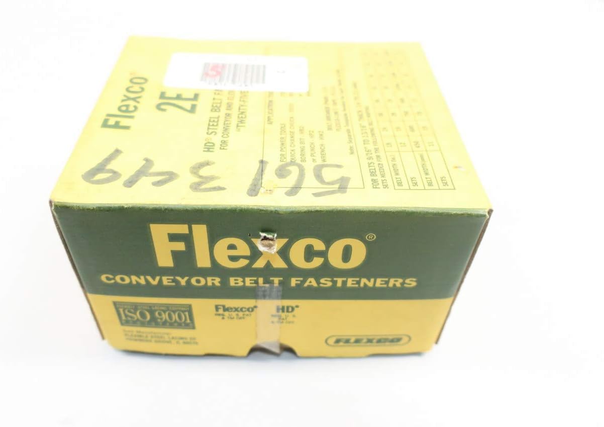 Box of 25 FLEXCO 2E Steel Conveyor Belt Fasteners