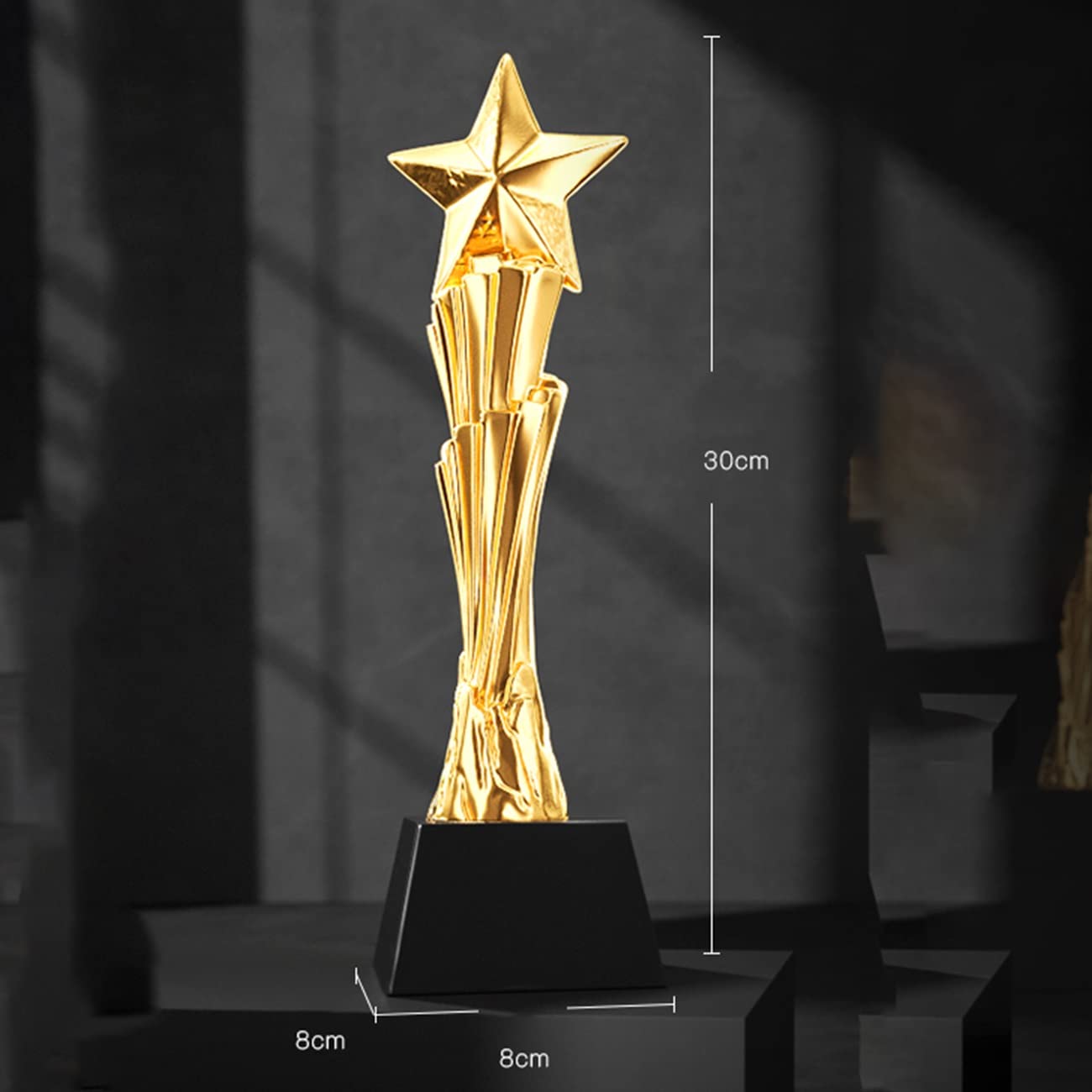 Pokale, Medaillen Auszeichnungen Goldene Fünfzackige Sterntrophäe Meistertrophäe des Wissenswettbewerbs Belohnen Sie Kinder Mit Trophäen Turnier-Ruhm-Trophäe Schriftzug Trophäe Pokale