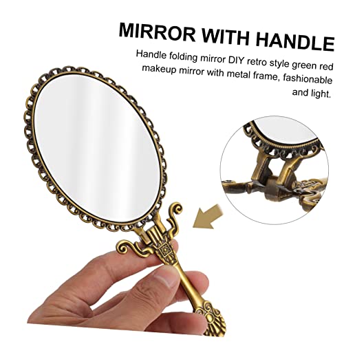 Miroir à main rétro Beavorty en métal de maquillage lot de 3 - 7
